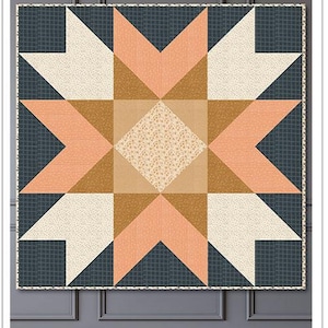 La Stella Quilt Multi Size Quilt Pattern #QS13 Designed by Jessica Rose Quiltd Studios Modern Quilts Star