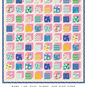 The Kristen Quilt Multi Size Quilt Pattern KTQ 182 Designed by Erica Jackman for Kitchen Table Quilting Charm Pack/Layer Cake/FQ Friendly
