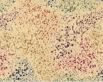 MODA 108 inch breed Kansas Troubles Splatter Texture Beige Multi Color 11167-11- Quiltrugstof