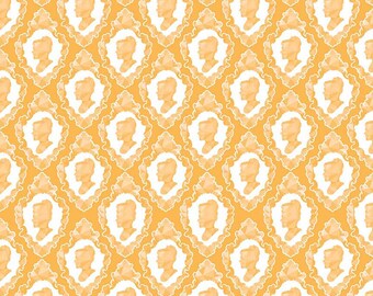 Riley Blake Ardently Austen Silhouette Yellow C4952 HALF YARD by Amanda Herring of The Quilted Fish