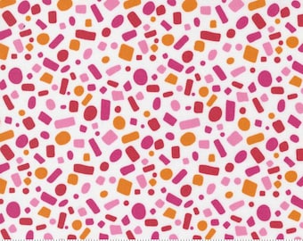 Moda Creativity Glows Cloud Bubblegum Sprinkles HALF YARD #47533-11 1/2 Yard Quilting Fabric Abstract Whimsical Patterns Dots