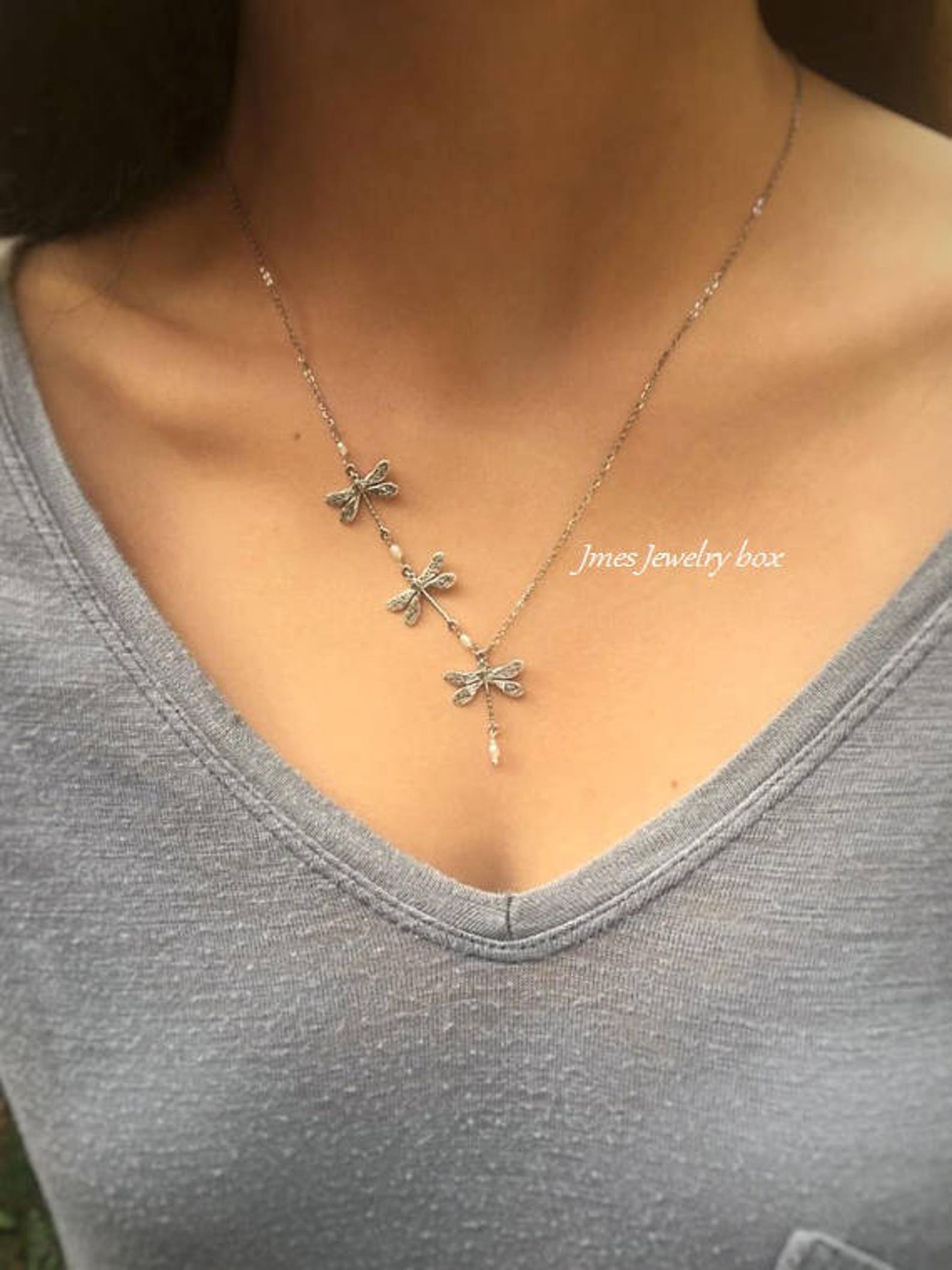 Sm dragonfly necklace main image 1