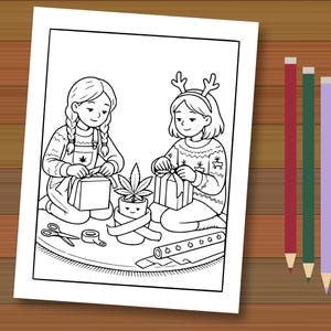 Stoner Christmas Coloring Book PDF 18+, Freshly Chilled 420 Holiday Girl's Night, 30 Trippy Printable Adult Coloring Pages, Xmas Gift image 5