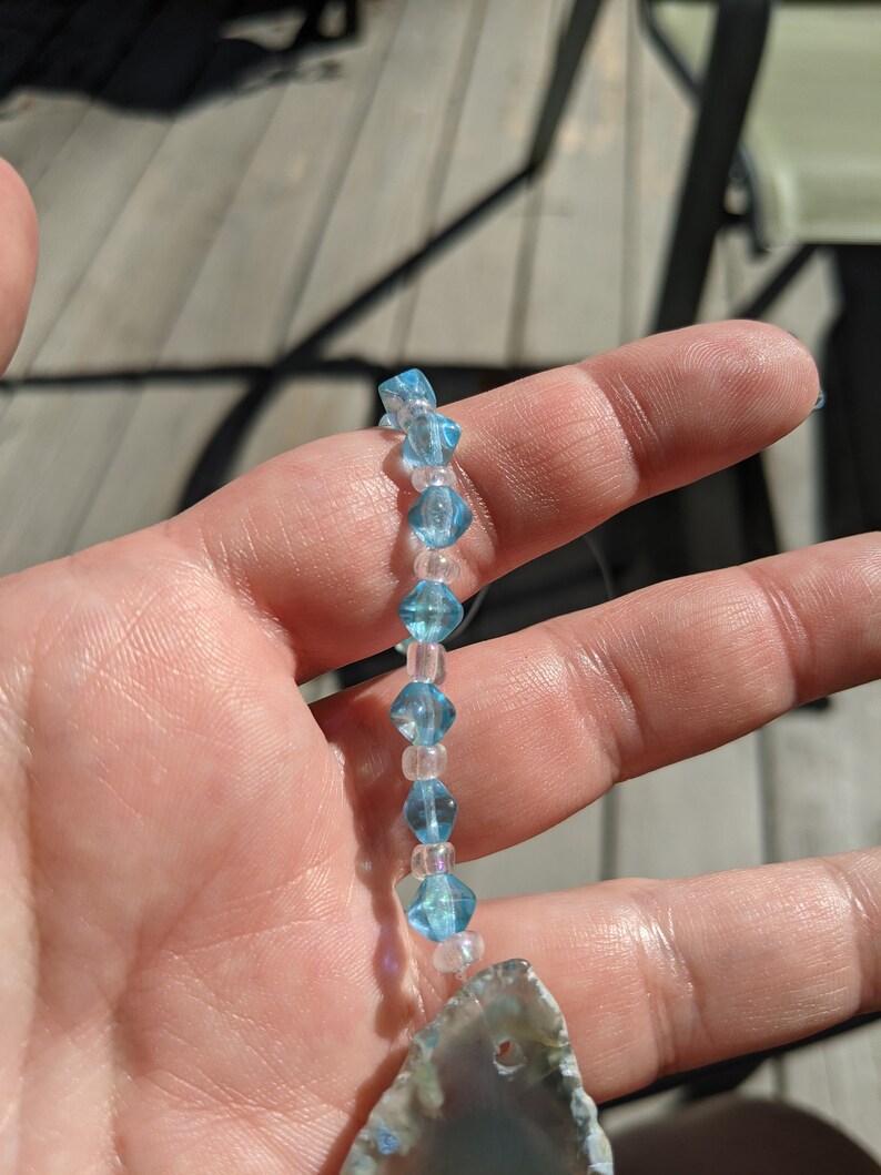 colorful suncatchers GeodeAgate slice suncatchers colorful geode agate suncatcher long suncatcher agate slice NEW geode suncatcher