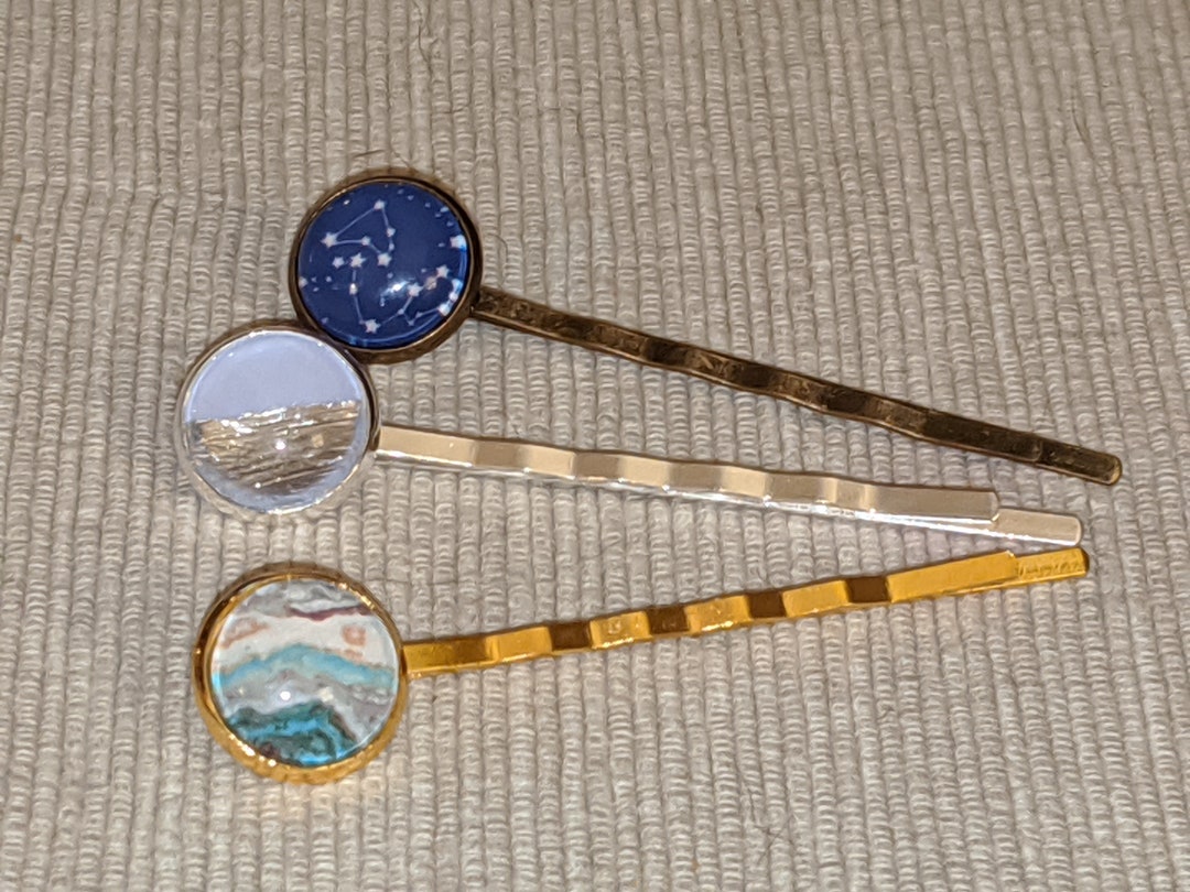 Custom Hair Pins Custom Made Single or Double Hair Pins Etsy