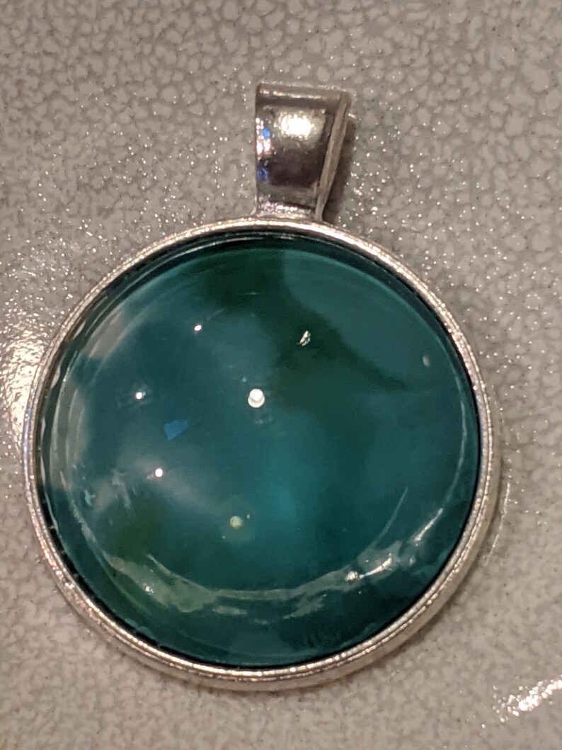 Round silver pendant swirls multi-color pendant Metal pendant tye die pendant painted pendant alcohol ink pendant colorful pendant