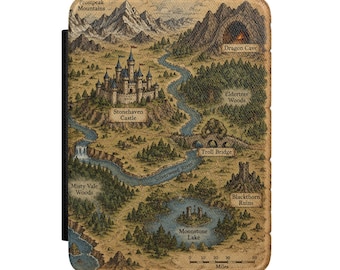 Fantasy Kingdom Map Kindle Case