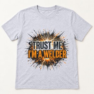 Welder Sparks shirt — flat lay