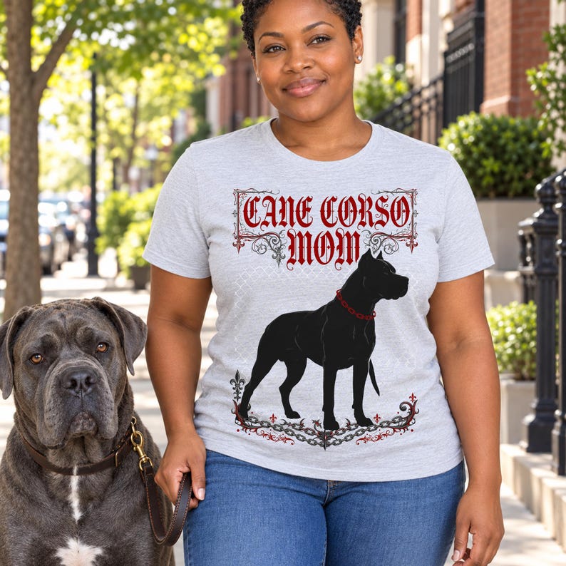Cane Corso Mom shirt — lifestyle photo