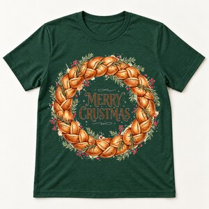 Merry Crustmas shirt — flat lay