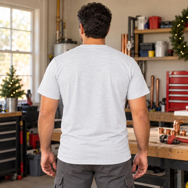 Fixmas Plumber Christmas shirt — back view