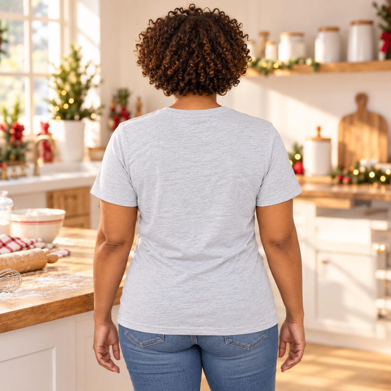 Christmas Baking Crew shirt — back view