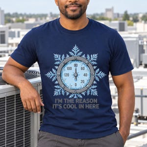 HVAC Cool shirt — lifestyle photo