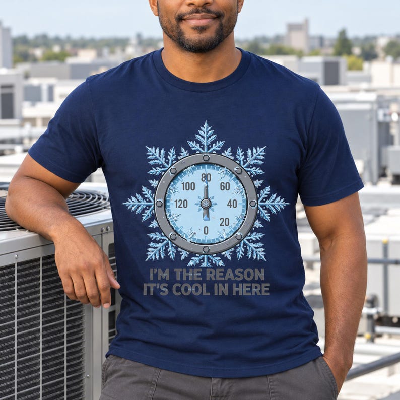 HVAC Cool shirt — lifestyle photo