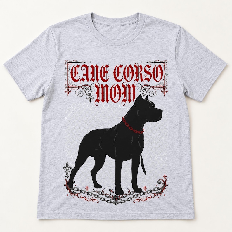 Cane Corso Mom shirt — flat lay