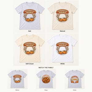 Thankful Mama Thanksgiving shirt — color options