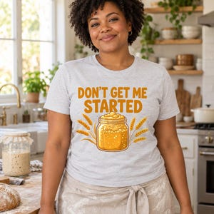 Don't Get Me Started shirt — worn by model