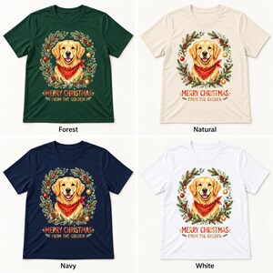 Golden Christmas shirt — color options