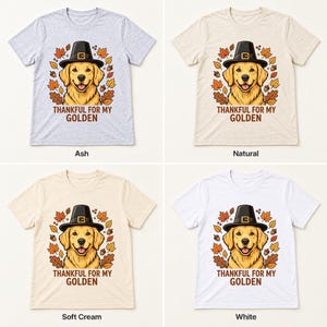 Grateful Golden Thanksgiving shirt — color options