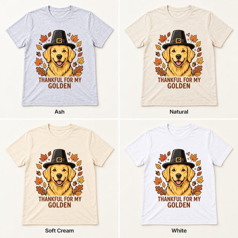 Grateful Golden Thanksgiving shirt — color options