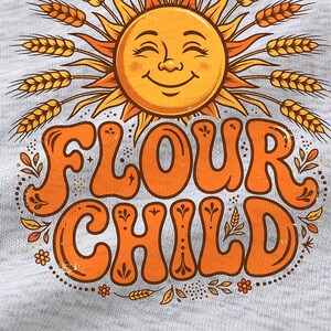 Flour Child shirt — design close-up