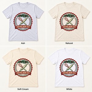 Christmas Baking Crew shirt — color options