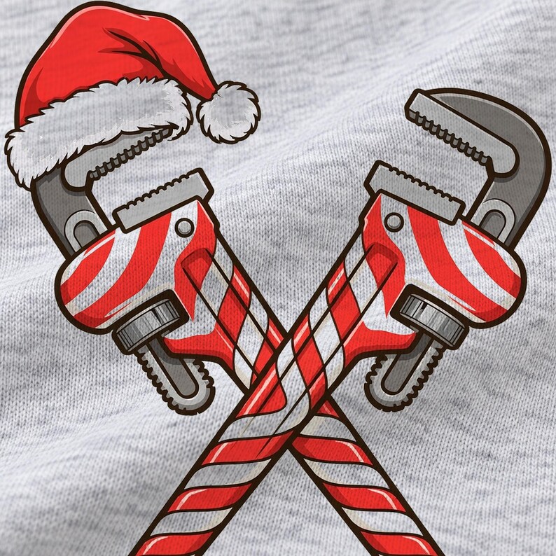 Fixmas Plumber Christmas shirt — design close-up