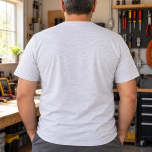 Electrician Badge shirt — back view
