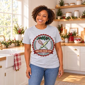 Christmas Baking Crew shirt — lifestyle photo