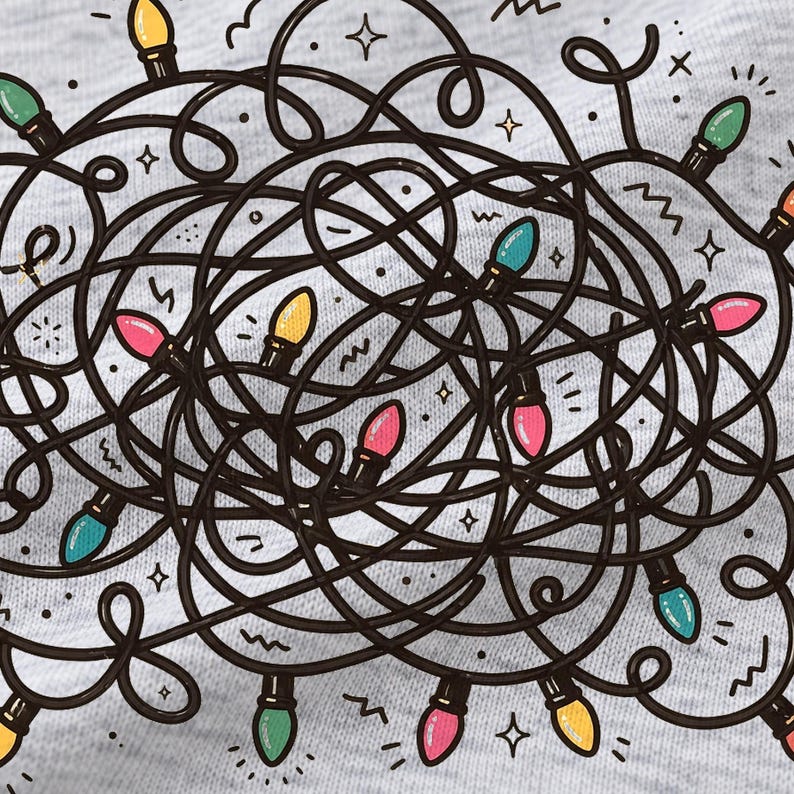 Most Overstimulating Time Christmas shirt — design close-up