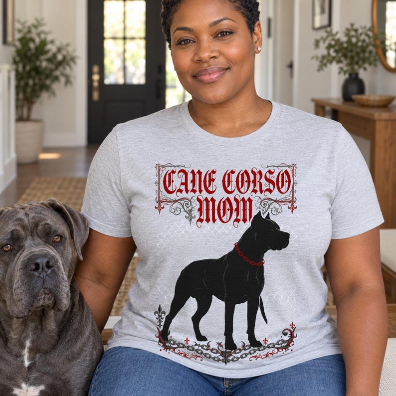 Cane Corso Mom shirt — worn by model