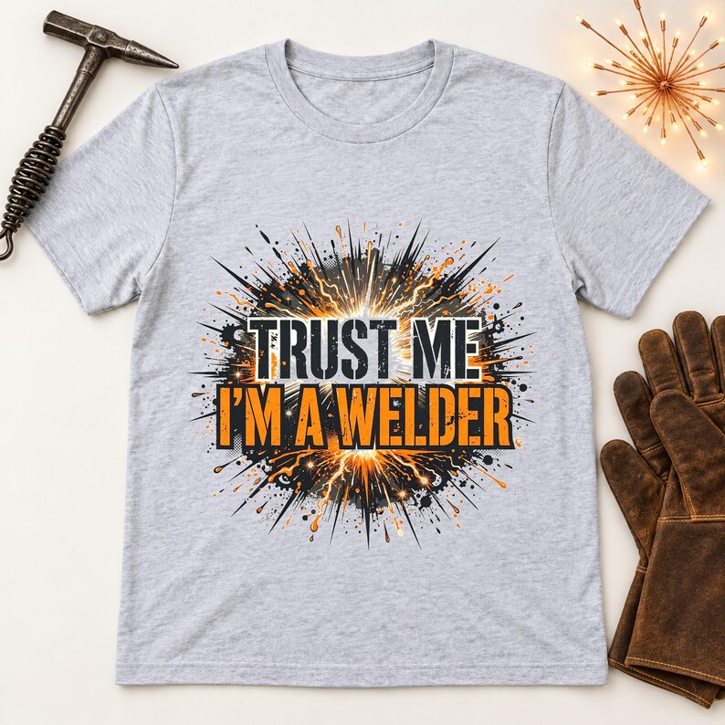 Welder Sparks shirt — lifestyle photo