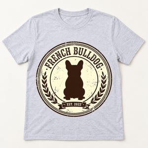 Frenchie Badge shirt — flat lay