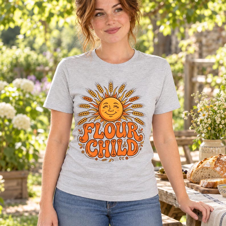 Flour Child shirt — lifestyle photo