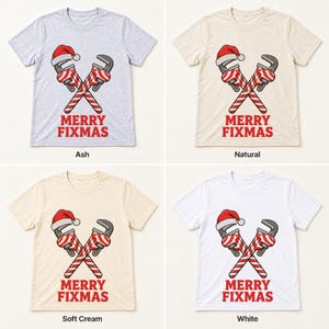 Fixmas Plumber Christmas shirt — color options
