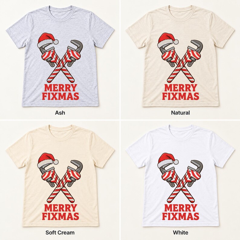 Fixmas Plumber Christmas shirt — color options