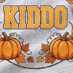 Thankful Kiddo Thanksgiving shirt — design close-up