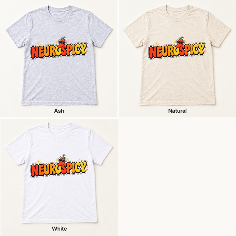 Neurospicy shirt — color options