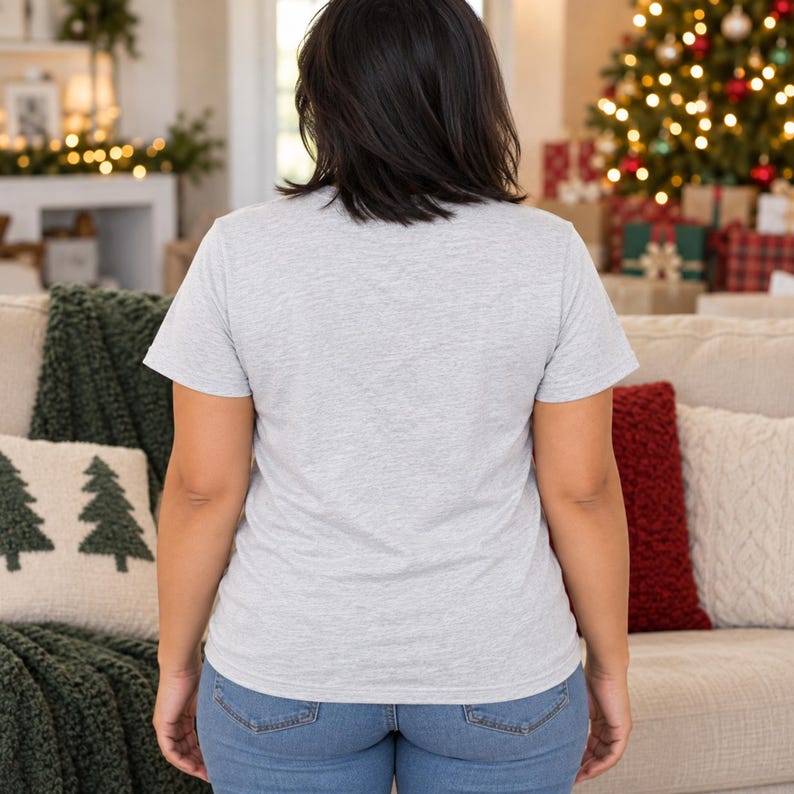 Frenchie Santa Paws Christmas shirt — back view