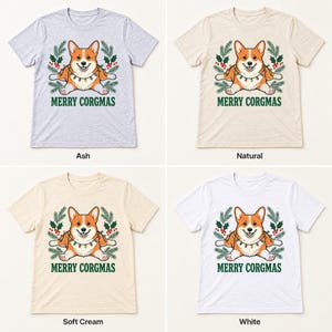 Merry Corgmas Christmas shirt — color options