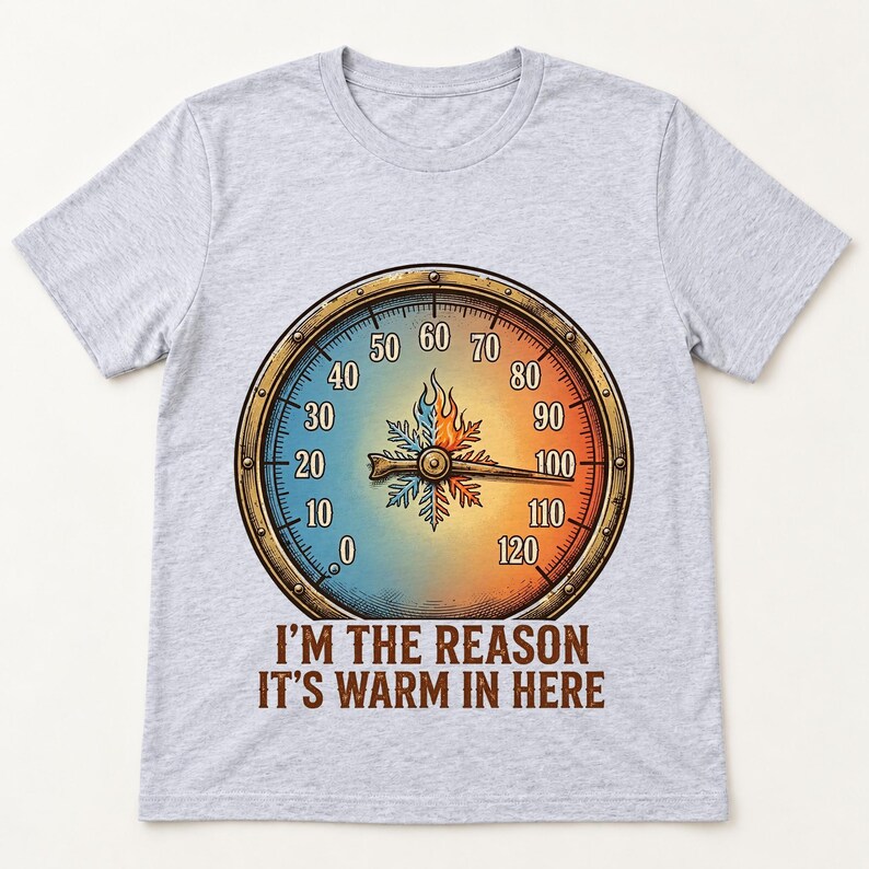 Warm In Here HVAC Christmas shirt — flat lay