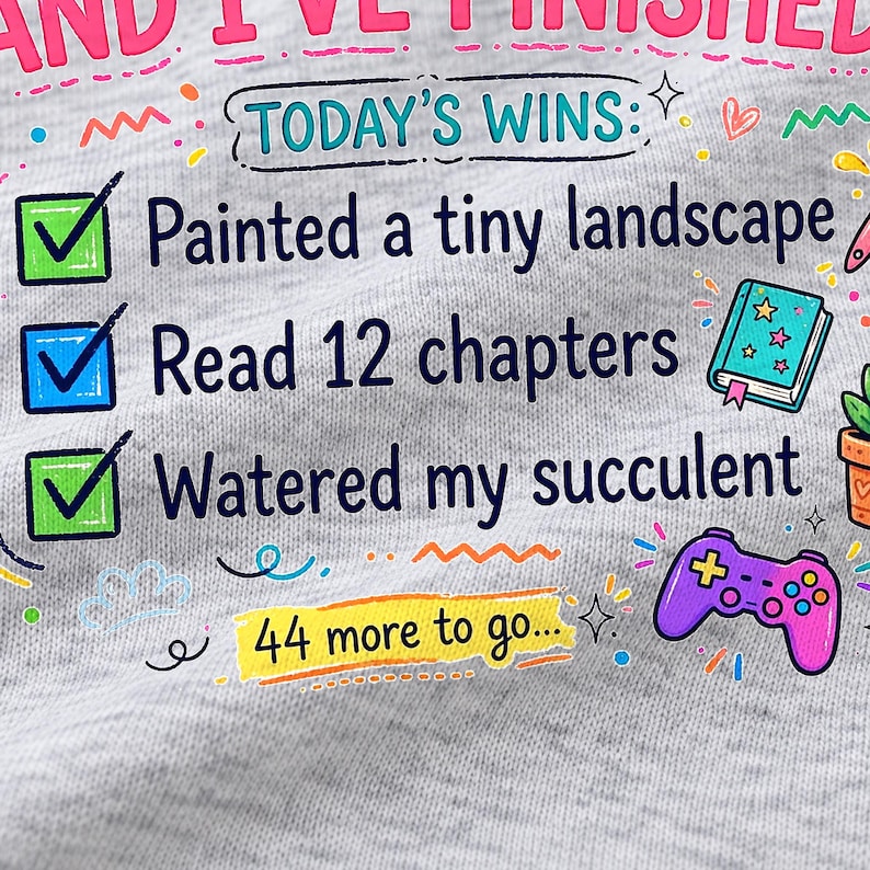 47 Hobbies shirt — design close-up