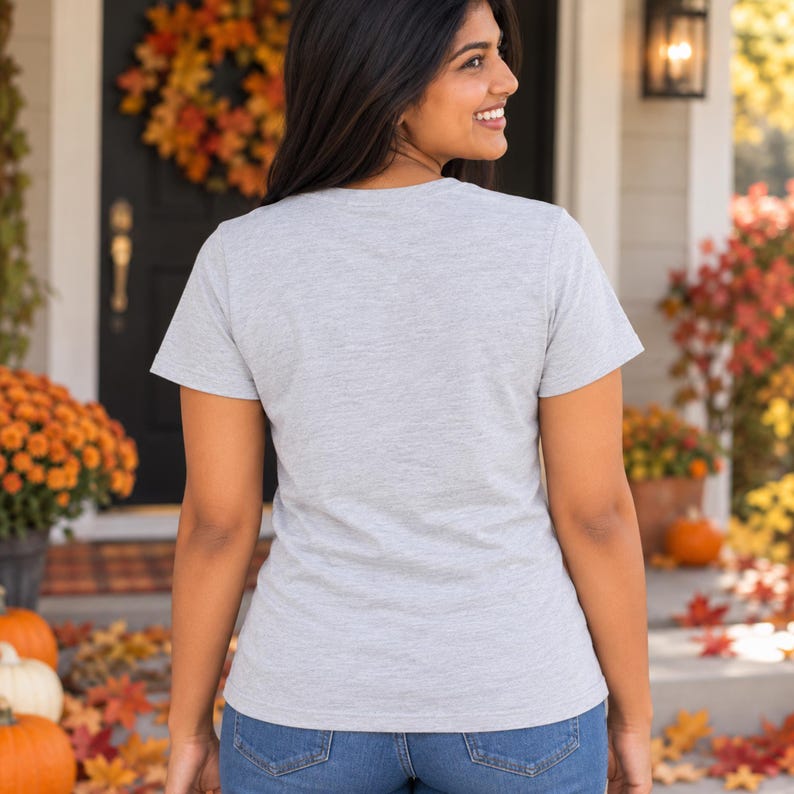Thankful Kiddo Thanksgiving shirt — back view