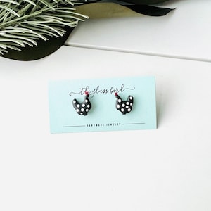 Chicken Polymer Clay Earring Studs for Women