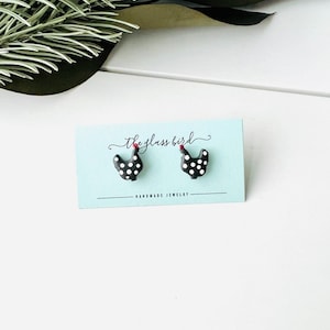 Chicken Polymer Clay Studs