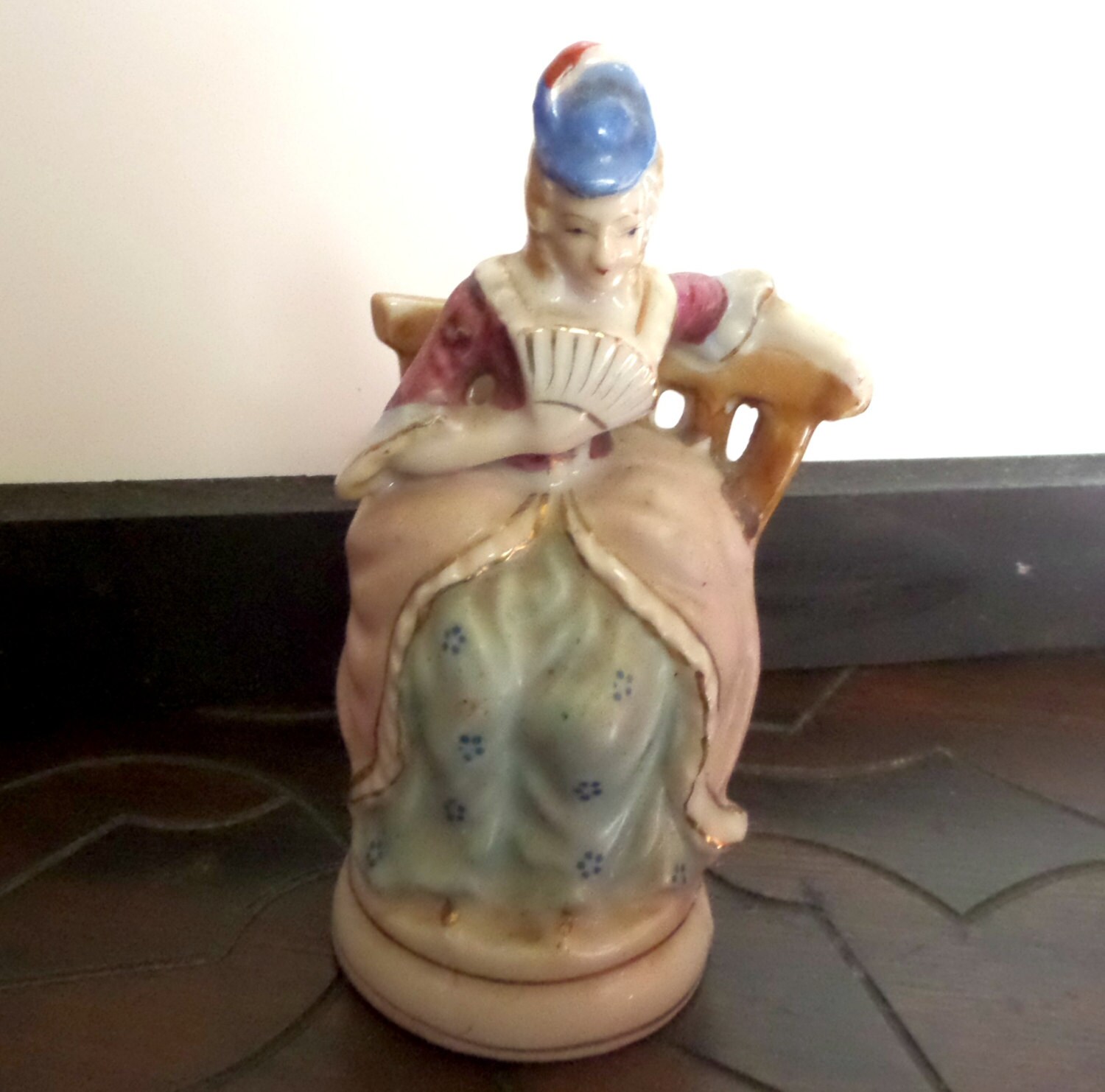 Blue Lady Figurine - Etsy