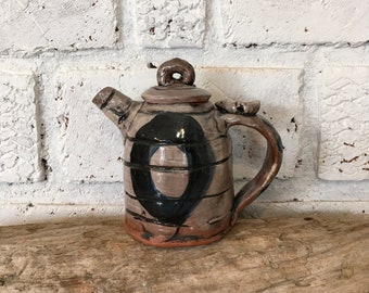 Handmade Ceramic Teapot, 8-10 oz, whimsical pottery, pottery, earthenware, tea lover, housewarming gift