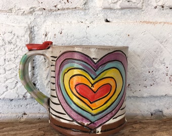 Clay West Papua Heart Flag Handmade