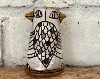 Whimsical BIRD Bud Vase, handmade ceramic vase, julieholtstudio, Small Batch Pottery, floral design, flower arrangement, wedding gift