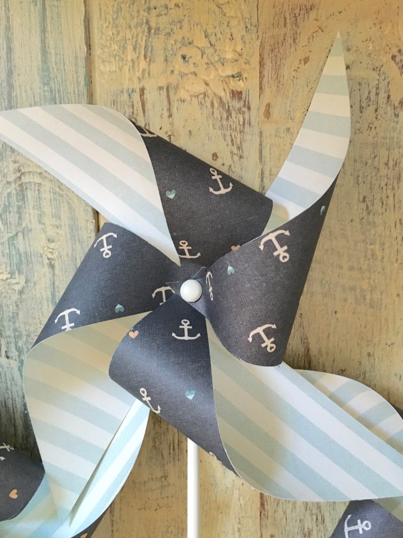 Nautical Bliss Pinwheels Set of 4